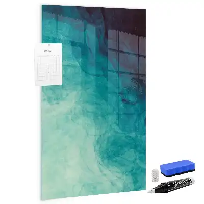 Beschreibbare Magnettafel mit Motiv Meeres-Abstraktion