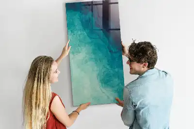 Beschreibbare Magnettafel mit Motiv Meeres-Abstraktion