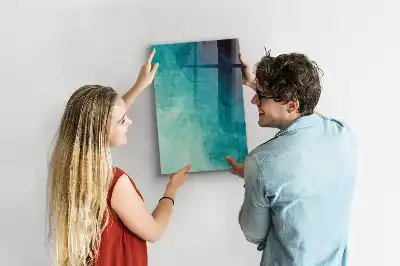 Beschreibbare Magnettafel mit Motiv Meeres-Abstraktion