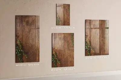 Beschreibbare Magnettafel aus rustikalem Holz