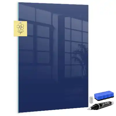 Beschreibbare Magnettafel in Dunkelblau