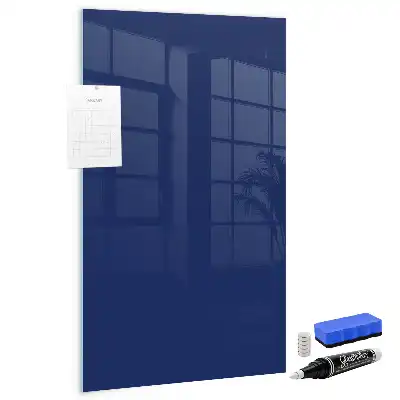 Beschreibbare Magnettafel in Dunkelblau