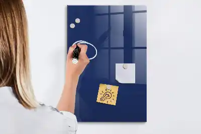Beschreibbare Magnettafel in Dunkelblau