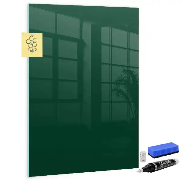 Magnettafel zum Beschriften in Flaschengrün
