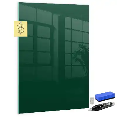 Magnettafel zum Beschriften in Flaschengrün