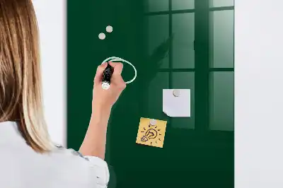 Magnettafel zum Beschriften in Flaschengrün