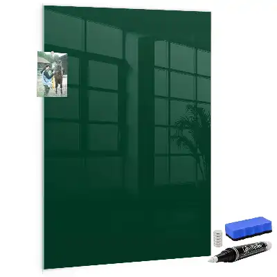 Magnettafel zum Beschriften in Flaschengrün