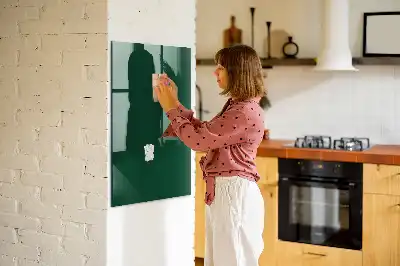 Magnettafel zum Beschriften in Flaschengrün
