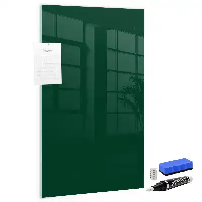 Magnettafel zum Beschriften in Flaschengrün