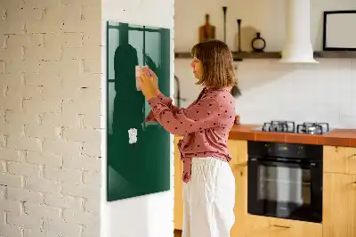 Magnettafel zum Beschriften in Flaschengrün
