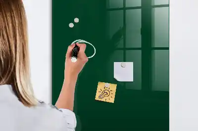 Magnettafel zum Beschriften in Flaschengrün