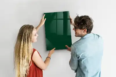 Magnettafel zum Beschriften in Flaschengrün