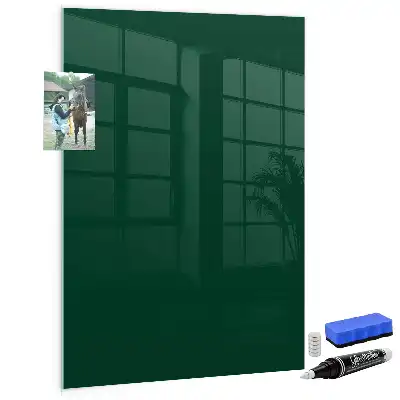 Magnettafel zum Beschriften in Flaschengrün