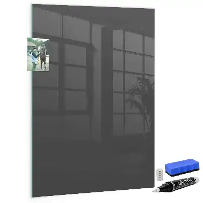 Beschreibbare Magnettafel in Grau