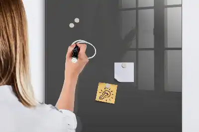 Beschreibbare Magnettafel in Grau