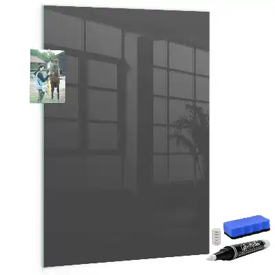 Beschreibbare Magnettafel in Grau