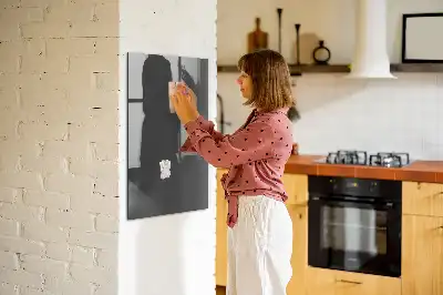 Beschreibbare Magnettafel in Grau