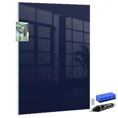 Beschreibbare Magnettafel in dunklem Dunkelblau