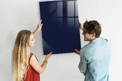 Beschreibbare Magnettafel in dunklem Dunkelblau