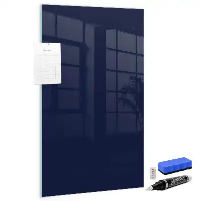 Beschreibbare Magnettafel in dunklem Dunkelblau