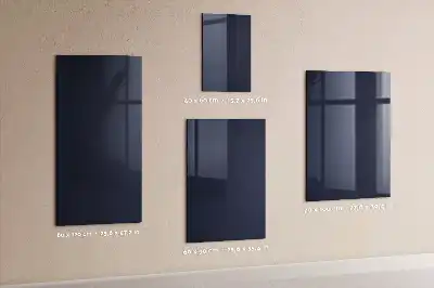 Beschreibbare Magnettafel in dunklem Dunkelblau