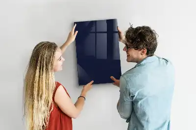 Beschreibbare Magnettafel in dunklem Dunkelblau
