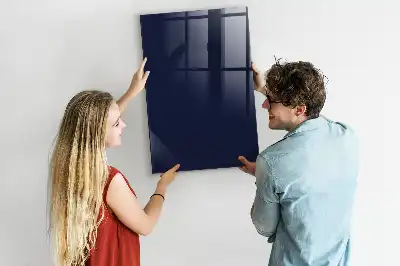 Beschreibbare Magnettafel in dunklem Dunkelblau