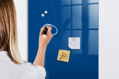 Beschreibbare Magnettafel in Blau