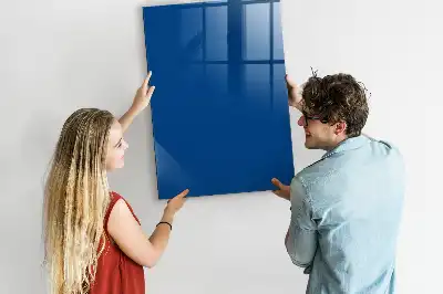 Beschreibbare Magnettafel in Blau