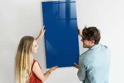 Beschreibbare Magnettafel in Blau
