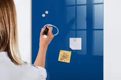 Beschreibbare Magnettafel in Blau