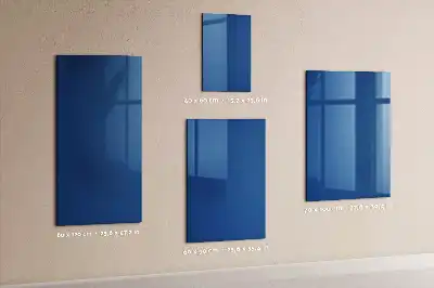 Beschreibbare Magnettafel in Blau