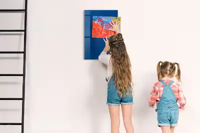 Beschreibbare Magnettafel in Blau