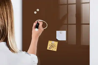 Magnettafel zum Beschreiben in Braun