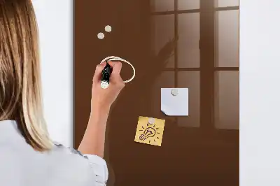 Magnettafel zum Beschreiben in Braun
