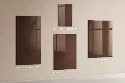 Magnettafel zum Beschreiben in Braun