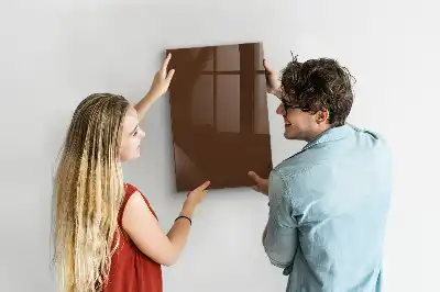 Magnettafel zum Beschreiben in Braun