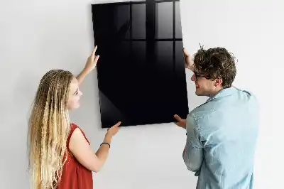 Beschreibbare Magnettafel in Schwarz