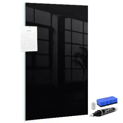 Beschreibbare Magnettafel in Schwarz