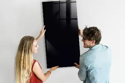Beschreibbare Magnettafel in Schwarz