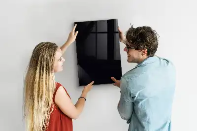 Beschreibbare Magnettafel in Schwarz
