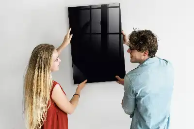 Beschreibbare Magnettafel in Schwarz