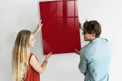 Beschreibbare Magnettafel in Rot