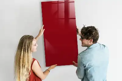 Beschreibbare Magnettafel in Rot