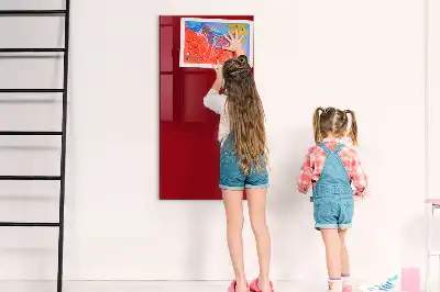 Beschreibbare Magnettafel in Rot