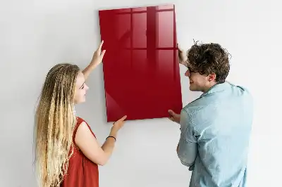 Beschreibbare Magnettafel in Rot