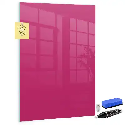 Magnettafel zum Beschreiben in intensivem Rosa