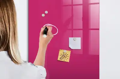 Magnettafel zum Beschreiben in intensivem Rosa