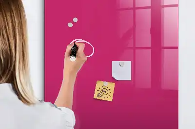 Magnettafel zum Beschreiben in intensivem Rosa