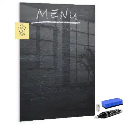 Magnettafel zum Beschreiben als Speisekarte